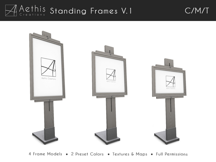 Second Life Marketplace - [AC] Standing Frames V.1 - 4 x Models
